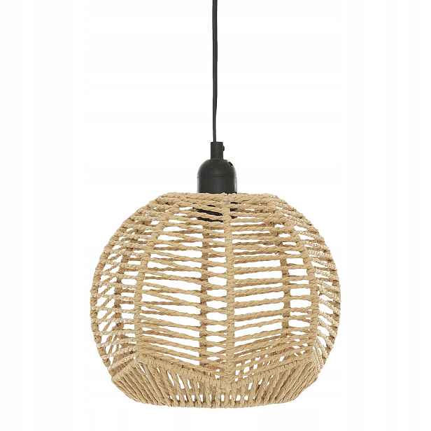 Visící lampa Caren se stínítkem z pleteniny, Ø 24 cm