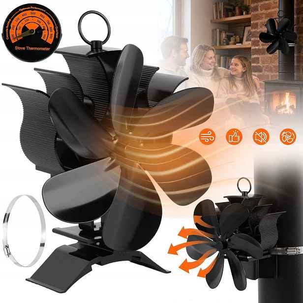 Krbový Ventilátor Termoelektrický Větráček Napájený Teplem Turbína