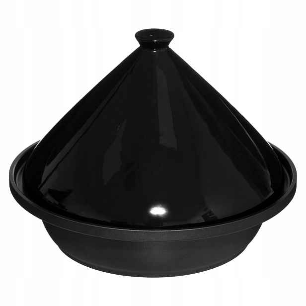 Keramická Nádoba na tajine Hrnec Černá 30 cm