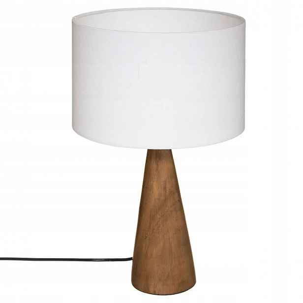 Moderní stolní lampa Bílé Stínidlo Dřevěná základna Do ložnice obývacího pokoje