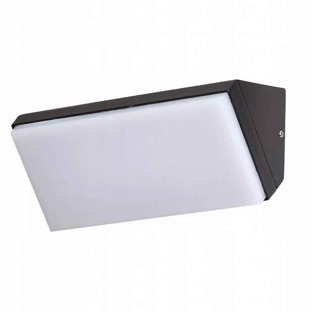Nástěnné Led svítidlo Nave Černé 10W IP65 Moderní hliníková terasa Italux