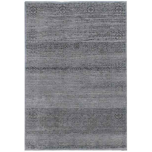 Ručně vázaný kusový koberec Diamond DC-MAMLOOK jeans blue/black, 140x200, modrá, chodba / předsíň, Diamond Carpets India