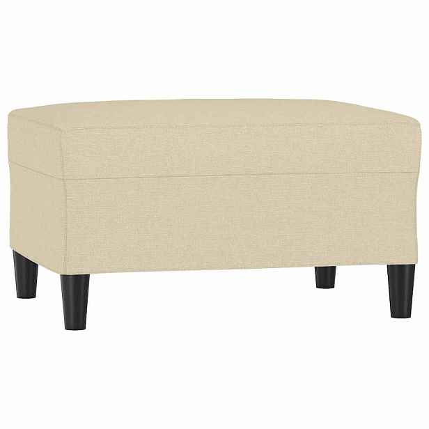vidaXL Podnožka krémová 70 x 55 x 41 cm textil