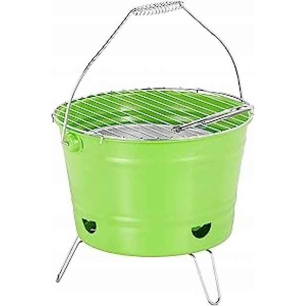 13637 OK2. Relaxdays Mini Přenosný Gril Průměr 27 CM