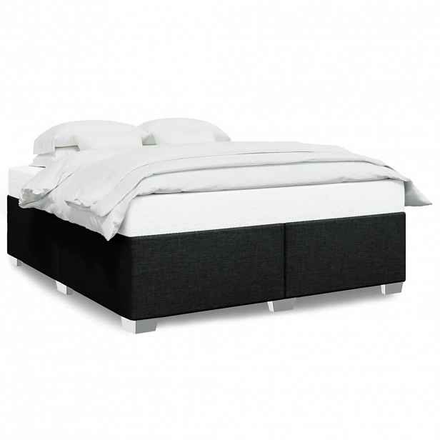 vidaXL Rám postele bez matrace černý 180 x 200 cm textil