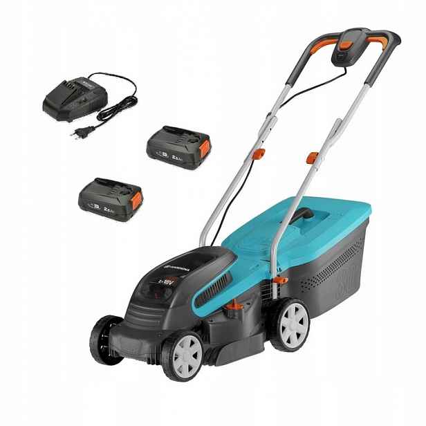 Akumulátorová sekačka Gardena 32 cm PowerMax 32/36 V, koš 30 l 2 x 2,5 Ah