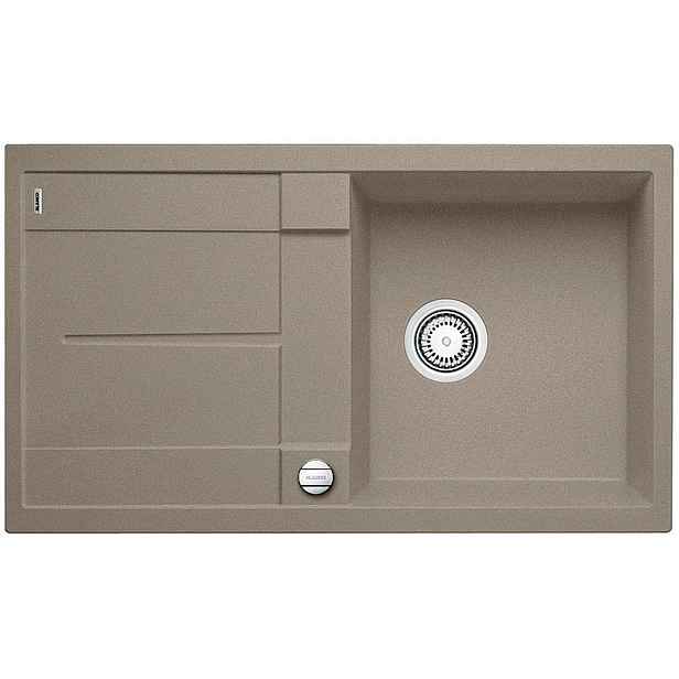 Blanco Metra 5 - Silgranitový dřez, 86x50 cm, s ovládáním odtoku, tartufo 517348