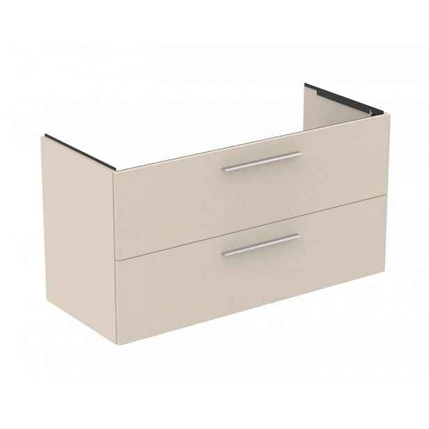 Ideal Standard i.Life B - Umyvadlová skříňka, 120x63x51 cm, 2 zásuvky, matná písková T5514NF