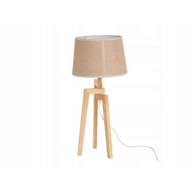Stolní lampa s lněným stínidlem, 66 cm