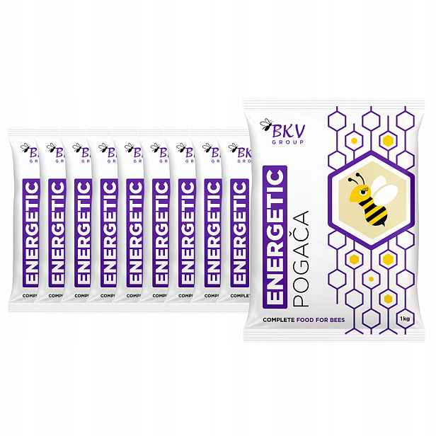 Těsto, krmivo pro včely Bkv s energizujícími vitamíny 1 kg x 10 ks