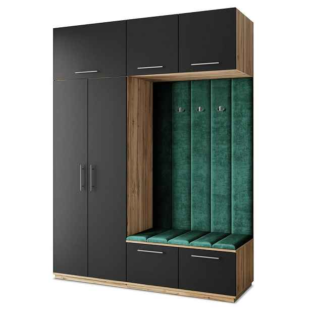 MASSENO MODERNÍ PŘEDSÍŇOVÁ SESTAVA REMA, 180/240/60 cm, dub Wotan