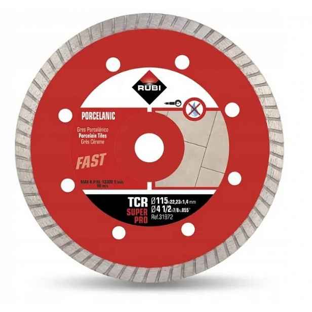 Diamantový Kotouč Pro Porcelánový Gres Tcr 115 MM Superpro 31972 Rubi