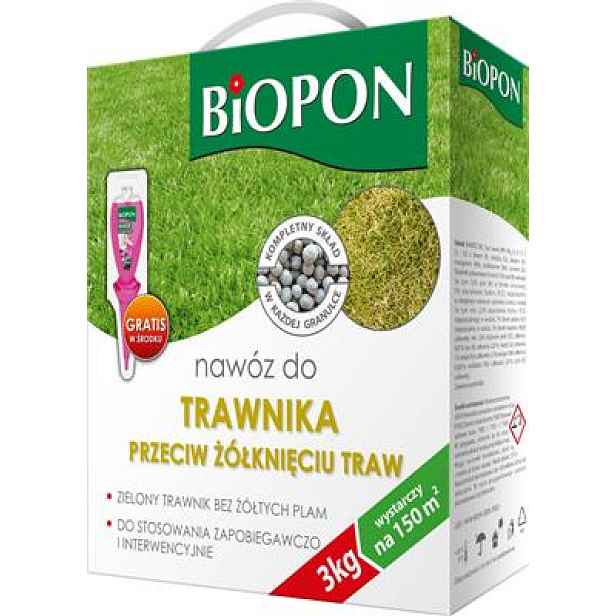 Hnojivo na trávníky proti žloutnutí 3 kg