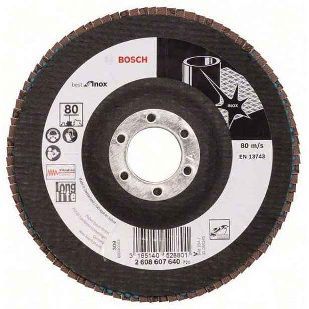 Bosch - Lamelový brusný kotouč na ocel, P80, průměr 125 mm 2608607640