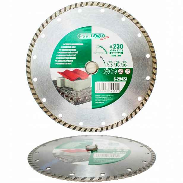 Diamantový Kotouč Turbo Stalco 230X3,0X22,23 MM