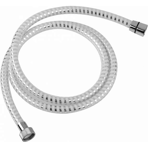 JB Sanitary Sprchová hadice 150 cm, bílá - chrom HS 04