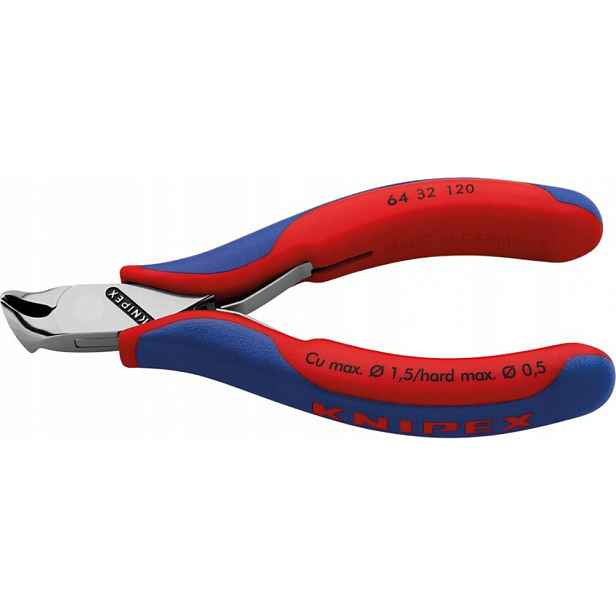 Kleště štípací čelní úhlové pro elektroniky s malým zkosením 120mm Knipex