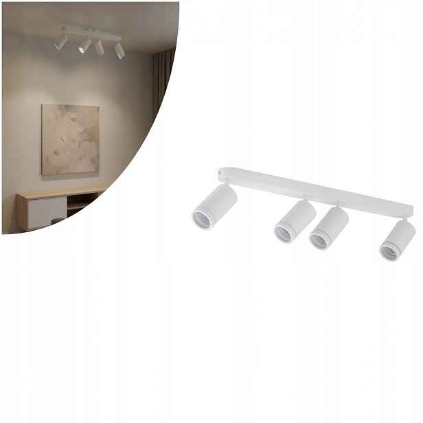 Lampa spotová bílá Jet 4-bodová do kanceláře obývacího pokoje Tk Lighting