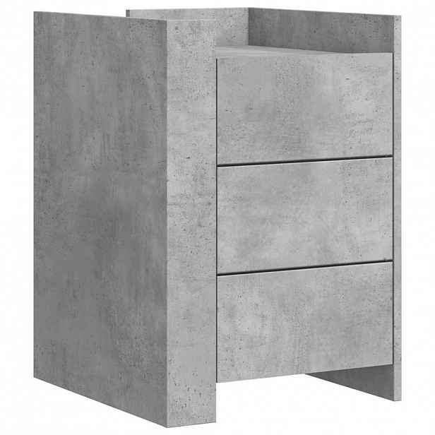 vidaXL Noční stolek betonově šedý 45 x 50 x 65 cm kompozitní dřevo