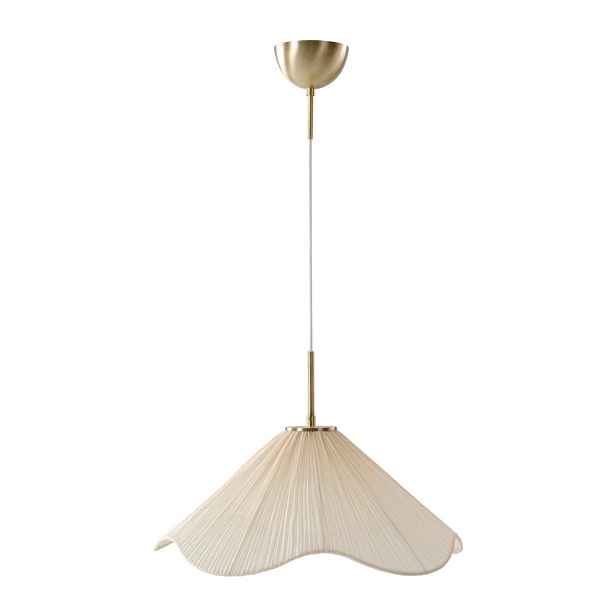 Krémové látkové závěsné svítidlo ø 50 cm Lunaria – Jotex