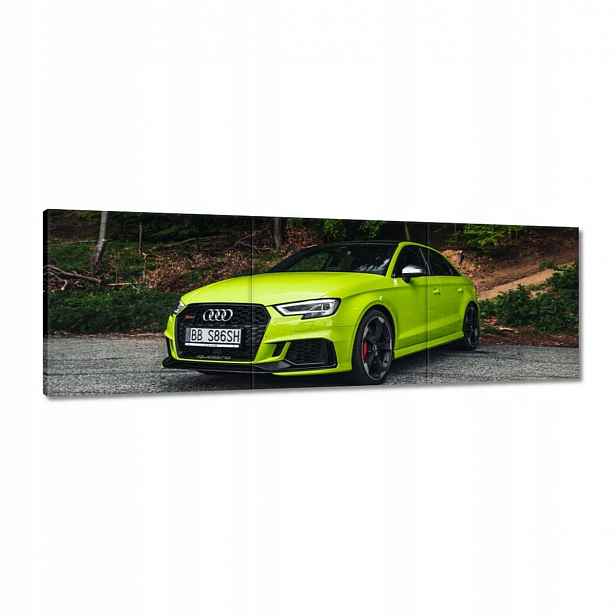 Obrazy 120x40 Limetkové Audi Auto