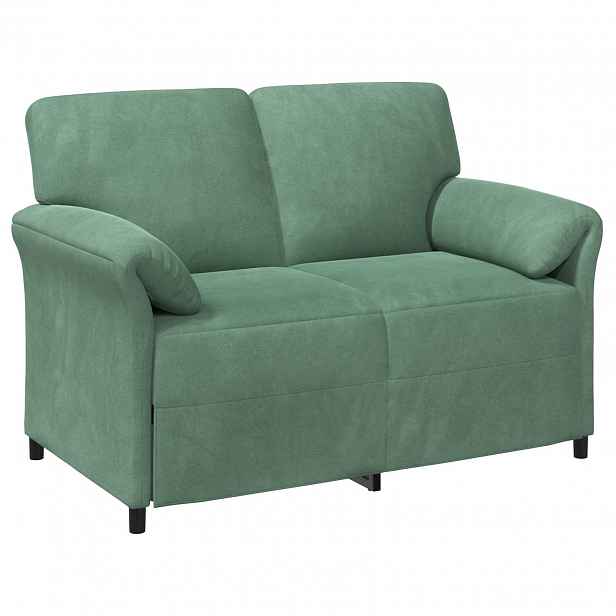 vidaXL Sofa pro dvě osoby Mořská zelená 138 x 83 x 95 cm Samet
