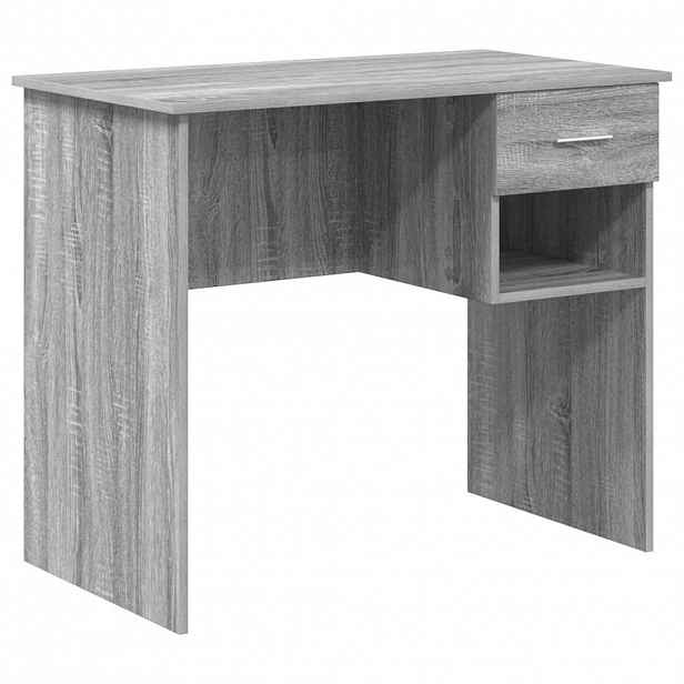 vidaXL Stůl Šedá Sonoma 90 x 49 x 75 cm Kompozitní dřevo