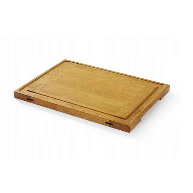 Servírovací prkénko na servírování pokrmů Dubová 37x27 cm, tloušťka 2 cm