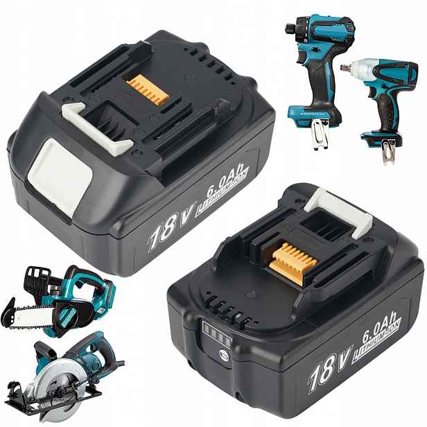 Akumulátor Li-Ion 18 V pro Makita, kompatibilní s Oem nabíječkou