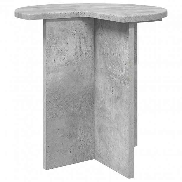 vidaXL Boční stůl Betonově šedá Ø 39 x 38 cm Kompozitní dřevo