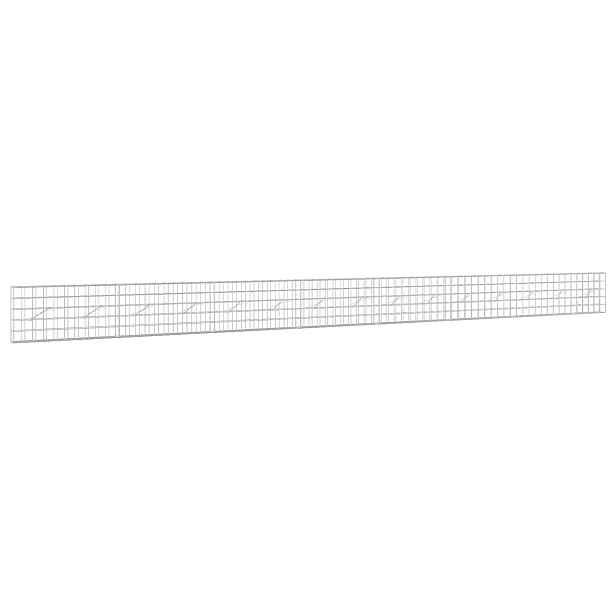 vidaXL Gabion s drátem 3,5 mm a síťkou 10x10 cm 750x10x50 cm