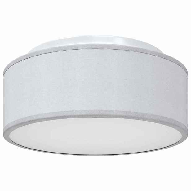 vidaXL Stropní lampa s reflektory Šedá 30 x 30 x 13,5 cm textil