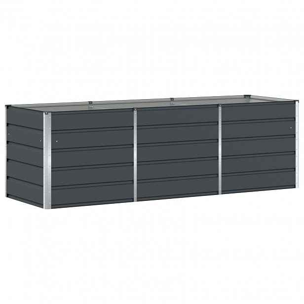 vidaXL Truhlík Antracit 240 x 80 x 75 cm Ocel