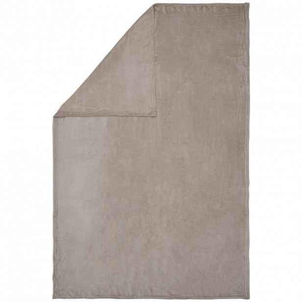 Novel Domácí Deka, 140/190 Cm, Šedohnědá, Béžová - Deky - 008982015203