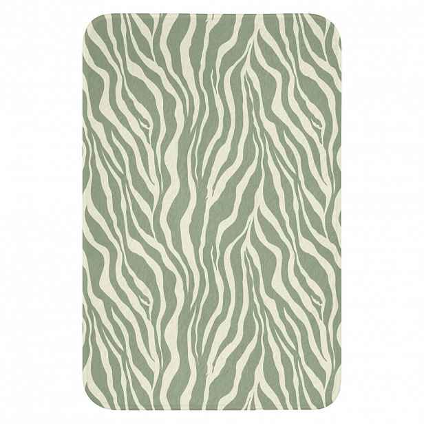 OnlyWow WC PŘEDLOŽKA Zebra - Motiv - zelená 40x60 cm