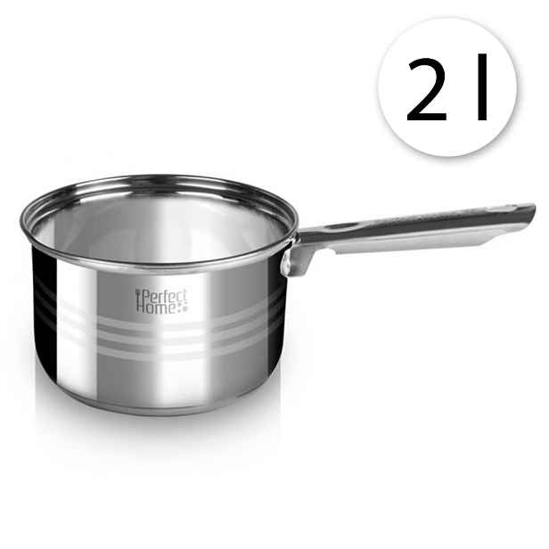 Perfect Home 14725 Nerezový rendlík, Hrnec na omáčku, 2 L, 16 cm