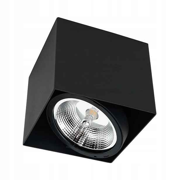 Stropní svítidlo Milagro Plaza 1x40W GU10 Černá Kovová