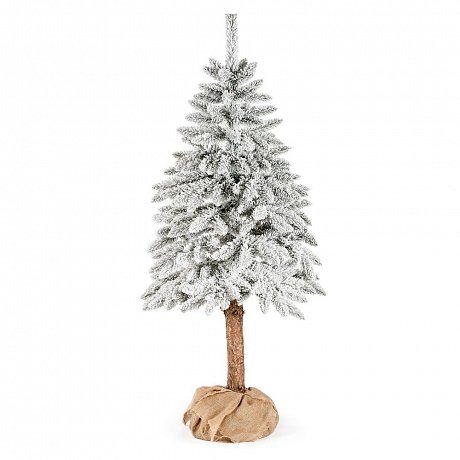 Umělý vánoční stromeček DecoKing Cecilia white on a stump, 1,5 m