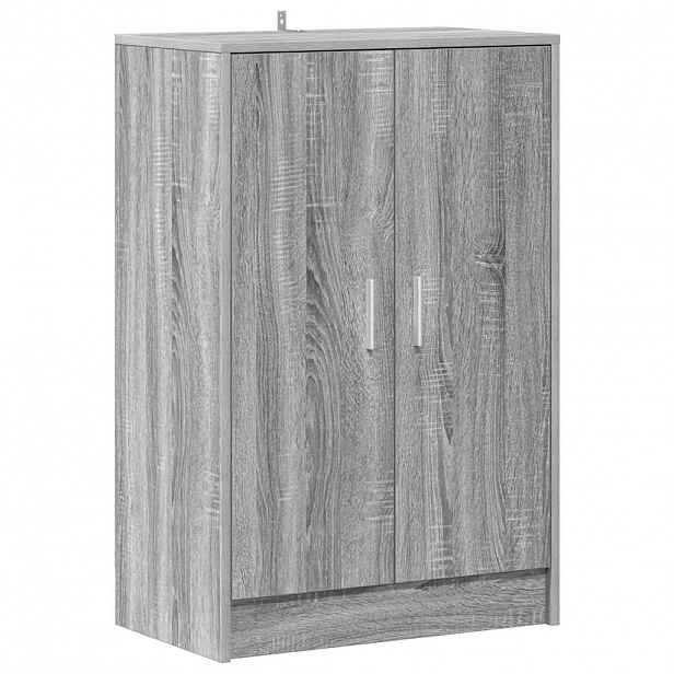 vidaXL Skříňky na boty 60 x 35 x 92 cm Kompozitní dřevo Šedý Sonoma