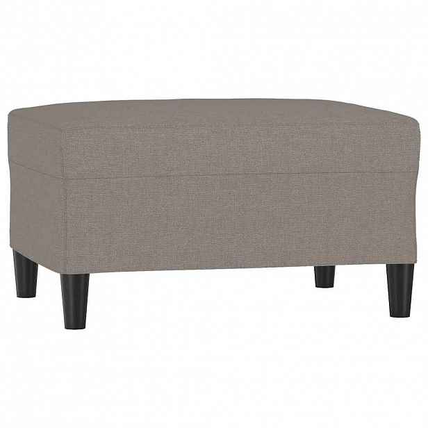 vidaXL Podnožka taupe 70x55x41 cm textil