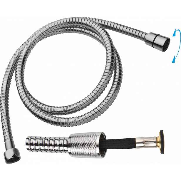 JB Sanitary Sprchová hadice 150 cm, nerez, ANTI TWIST, bezpečnostní HS 05