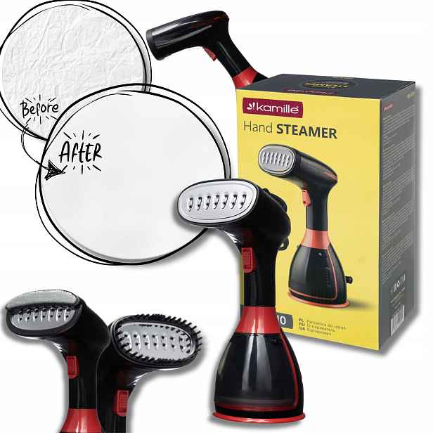 Napařovač oděvů Žehlička parní Steamer Kamille