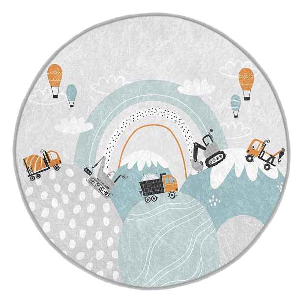 Pratelný dětský koberec ø120 cm Snowy Hills – Mila Home