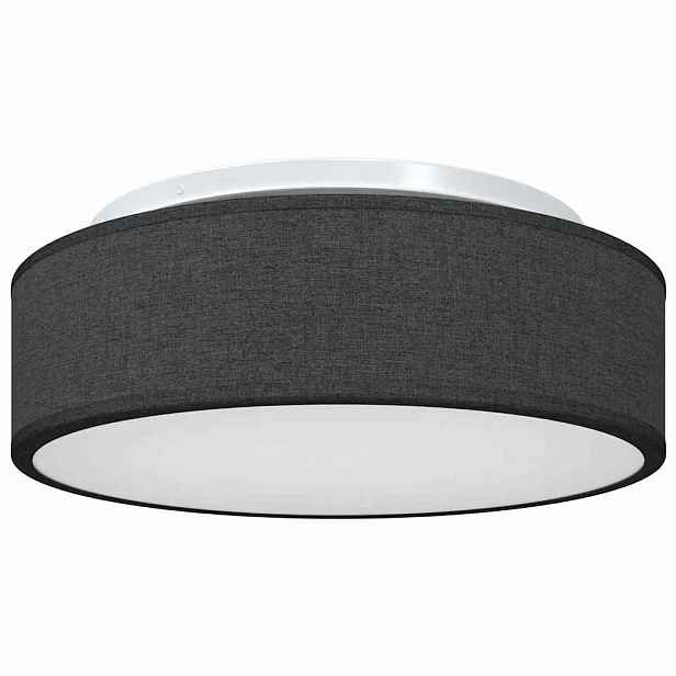 vidaXL Stropní lampa s reflektory Černá 38 x 38 x 13,5 cm textil