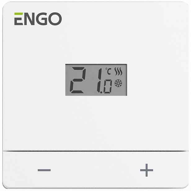 Engo Regulátor Teploty, 24 V, Denní, Nástěnný, Bílý