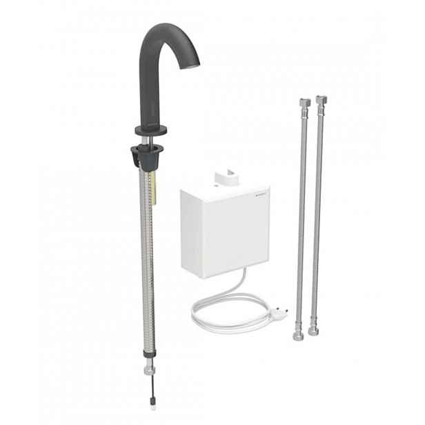 Geberit Piave - Elektronická umyvadlová baterie, síťové napájení, easy to clean, matná černá 116.162.14.1