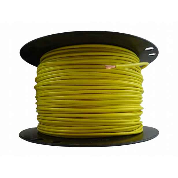 Rolka 100 m Elektrický kabel Lgy 1x1,5 mm² žlutý Coferro Kabel Eu lanko