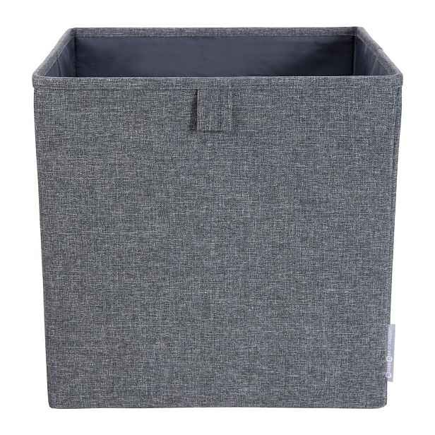 Šedý úložný box Bigso Box of Sweden Cube