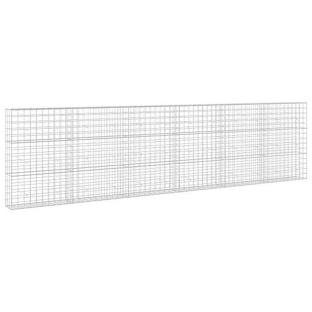vidaXL Gabion s drátem 3,5 mm a síťkou 10x10 cm 600x30x150 cm