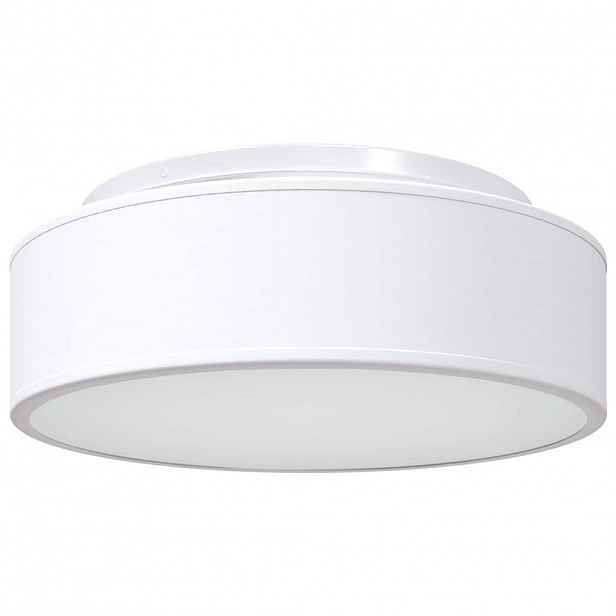 vidaXL Stropní lampa s reflektory Bílá 38 x 38 x 13,5 cm textil